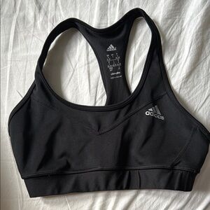 Adidas Women's Sleek Black Sports Bra size S